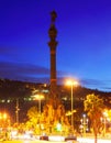 Columbus monument. Barcelona Royalty Free Stock Photo