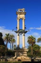 The Columbus Monument - Seville, Andalusia, Spain. Royalty Free Stock Photo