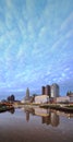 Columbus, Ohio at dusk Royalty Free Stock Photo