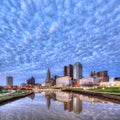 Columbus, Ohio nightscape Royalty Free Stock Photo