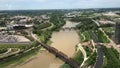 Columbus Ohio River Bridge Royalty Free Stock Photo