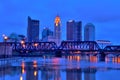 Columbus Ohio Skyline at Night