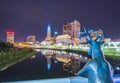 Columbus,ohio,usa. 9-11-17: beautiful columbus skyline at night