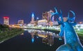 Columbus,ohio,usa. 9-11-17: beautiful columbus skyline at night