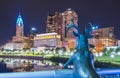 Columbus,ohio,usa. 9-11-17: beautiful columbus skyline at night