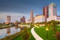 Columbus, Ohio, USA skyline on the river