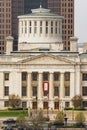 The Ohio Statehouse Tight Crop in the Downtown Urban Core of Columbus Royalty Free Stock Photo