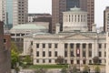 The Ohio Statehouse Tight Crop in the Downtown Urban Core of Columbus Royalty Free Stock Photo