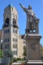 Columbus statue at Lackawanna County Courthouse in Scranton, Pennsylvania