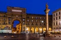 The Column of Abundance in the Piazza della Repubblica Royalty Free Stock Photo