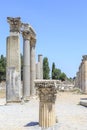 Column in agora untere near Celsus library in Ephesus, Izmir, Tu