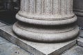 Column base in neoclassical architecture Royalty Free Stock Photo