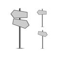 Column direction signpost icon. Vector illustration eps 10