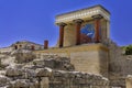 Column gallery of Knossos Royalty Free Stock Photo