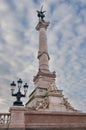 Column of the Girondins, monument on the Place des Quinconces in Bordeaux, Gironde, Nouvelle Aquitaine, France Royalty Free Stock Photo