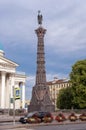 Column of Glory in honor of the exploits of the Russian troops who won the Russo-Turkish war of 1877-1878. Saint Petersburg