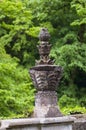 Column in the Gothic style made of stone Royalty Free Stock Photo