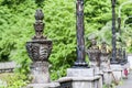 Column in the Gothic style made of stone Royalty Free Stock Photo