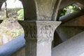 Column in the Gothic style made of stone Royalty Free Stock Photo