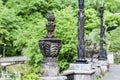 Column in the Gothic style made of stone Royalty Free Stock Photo