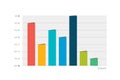 Column graph, chart template for infographics.