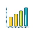 Column Graph Illustration Showing Growth Increasing Progress Data Analysis Royalty Free Stock Photo