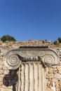 Column head in Letoon ancient city, Mugla Royalty Free Stock Photo