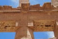 COLUMN HIEROGLYPHS KARNAK TEMPLE Royalty Free Stock Photo