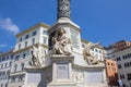 The Column of the Immaculate Conception, Piazza Mignanelli, Rome Royalty Free Stock Photo
