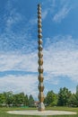 Column of Infinite made by Constantin Brancusi in Targu Jiu, Romania Royalty Free Stock Photo