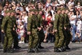 A column of Latvian soldiers at the celebration of 30 years of independence of Ukraine