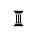 column Logo vector Template design illustration Royalty Free Stock Photo