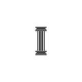 column Logo vector Template design illustration Royalty Free Stock Photo