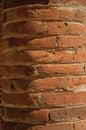 Column made of bricks forming a charming pattern at Merida Royalty Free Stock Photo