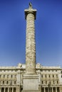 The Column of Marcus Aurelius in Piazza Colonna, Rome, Italy Royalty Free Stock Photo