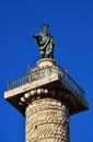 Column of Marcus Aurelius and Saint Paul Royalty Free Stock Photo