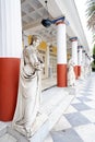 Column of Muses in Achillion palace Royalty Free Stock Photo
