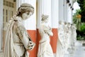 Column of Muses in Achillion palace Royalty Free Stock Photo