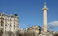 Column at the Place de la Nation in Paris Royalty Free Stock Photo