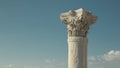 Column of ruins of Kourion ancient city, Cyprus Royalty Free Stock Photo