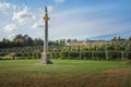 Column with sculpture, Sanssouci Palace and vineyard terraces - Potsdam, Brandenburg, Germany