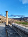 Column on Severan Bridge Royalty Free Stock Photo