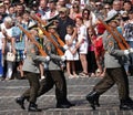 A column of soldiers of the Czech Republic at the celebration of 30 years of independence of Ukraine