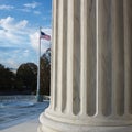 Column of Supreme Court Royalty Free Stock Photo