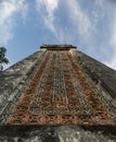 Column on tomb of Tu Duc emperor in Hue, Vietnam - Royalty Free Stock Photo