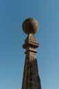 A column in Torre de Moncorvo Castle in Portugal Royalty Free Stock Photo