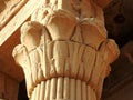 Columna casa del nacimiento divino en Dendera .Egipto.