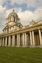 Columnade of Royal Naval College Royalty Free Stock Photo