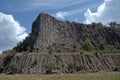 Columnar basalt, Hegyesko, Hungary Royalty Free Stock Photo