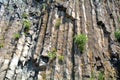 Columnar basalt, Hegyesko, Hungary Royalty Free Stock Photo